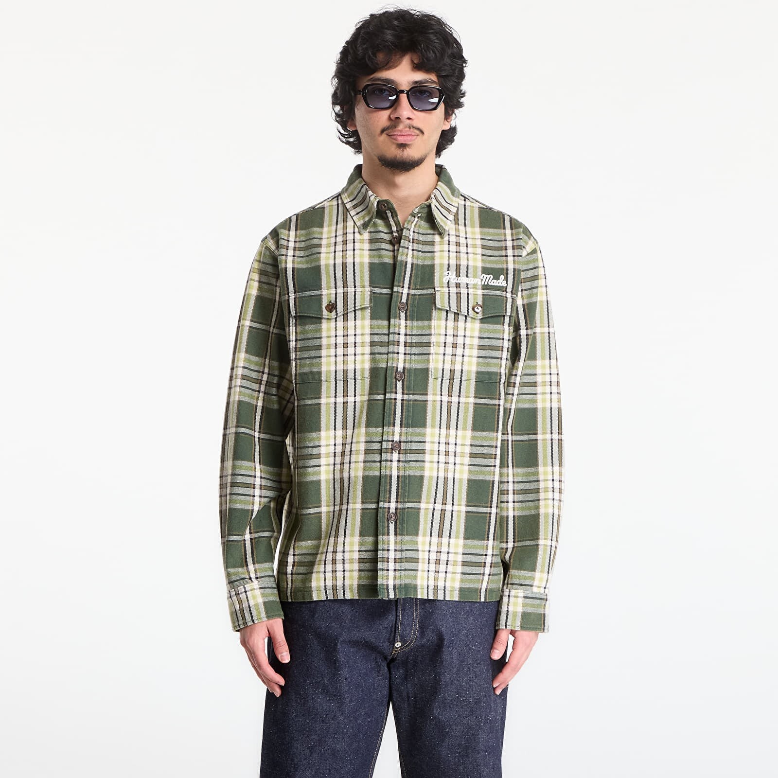 Shirt HUMAN MADE Check Shirt UNISEX Green M