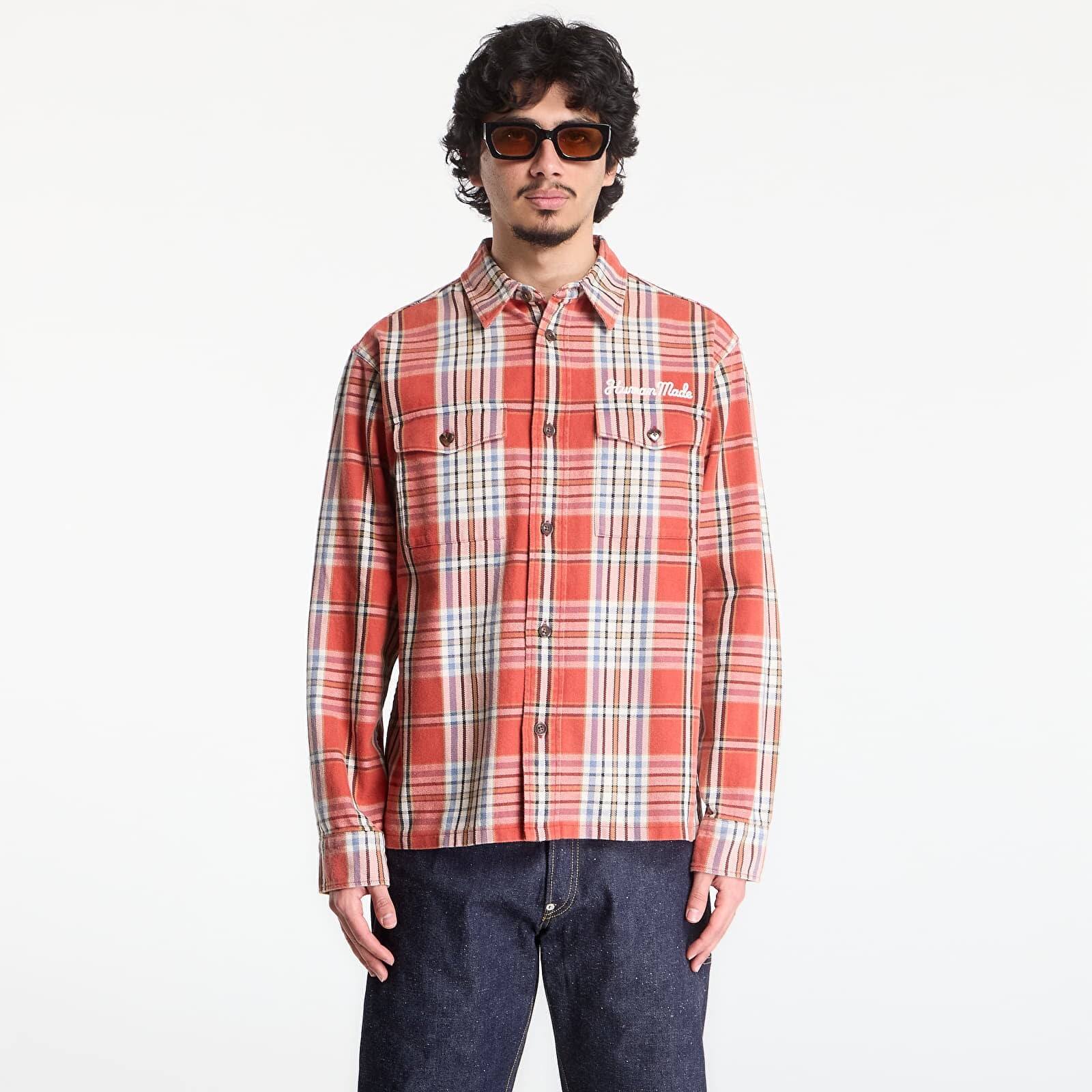 Shirt HUMAN MADE Check Shirt UNISEX Red M