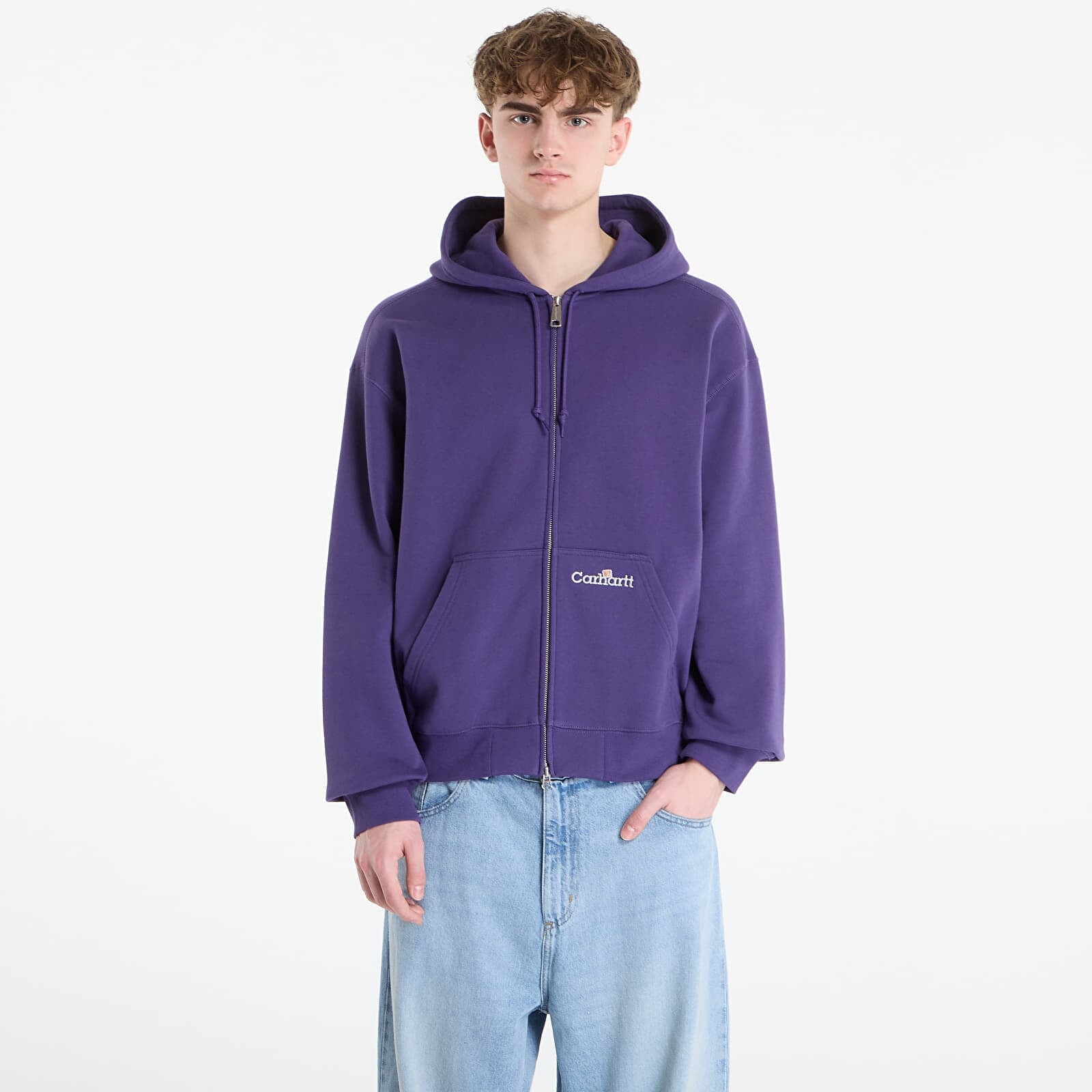 Sweatshirt Carhartt WIP Hooded WIP Label Sweat Jacket UNISEX Calla S