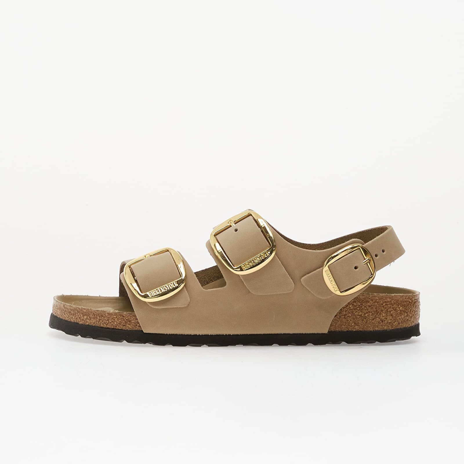 Sneakers Birkenstock Milano Big Buckle Oiled Leather Women Tabacco Brown UK 7.5