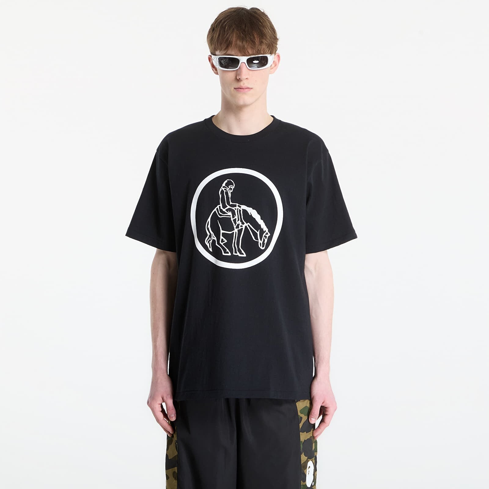 T-shirt A BATHING APE Simple Soldier Mil Patch Tee UNISEX Black L