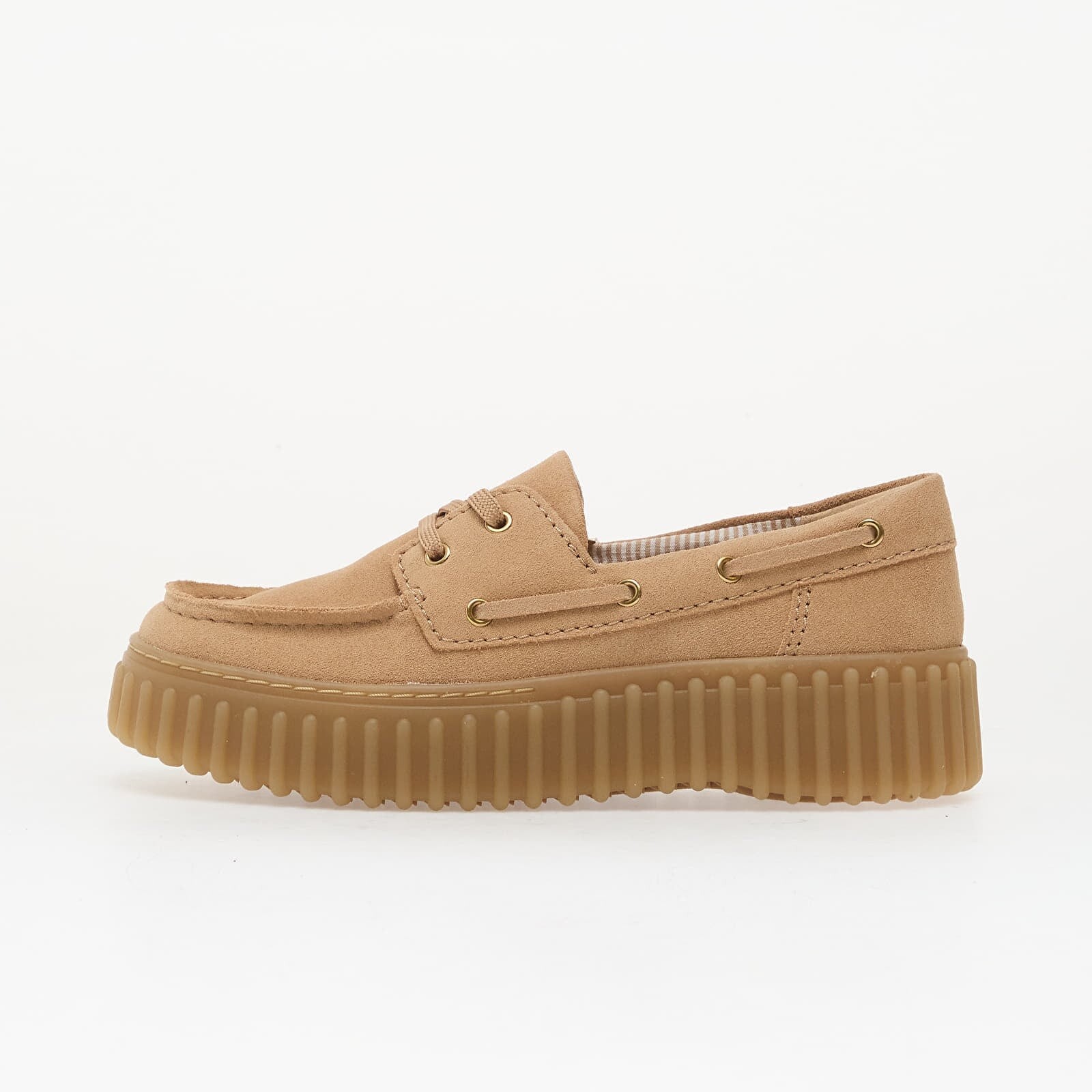 Sneakers Clarks Torhill Boat Beige Suede UK 5