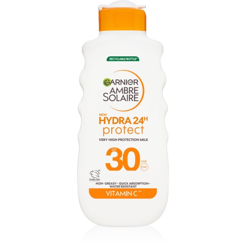 Garnier Ambre Solaire Hydra 24h protective sunscreen lotion with moisturising effect SPF 30 175 ml
