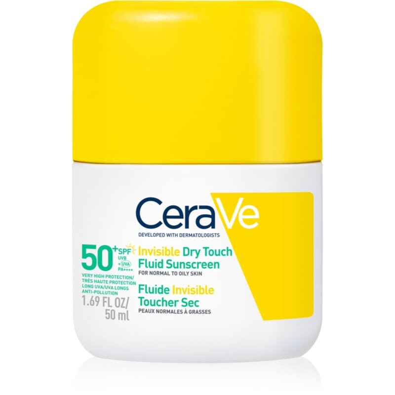 CeraVe Invisible Dry Touch Fluid SPF 50+ protection fluid with mattifying effect SPF 50+ 50 ml