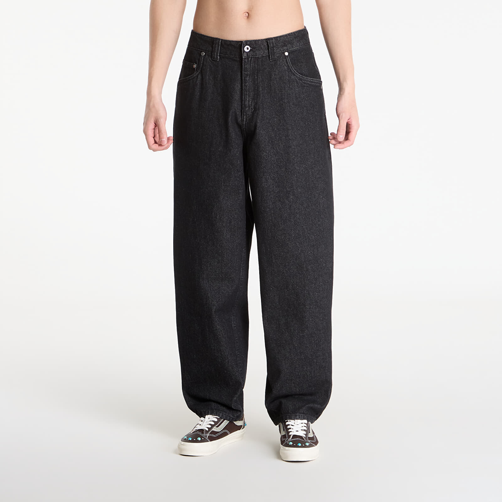 Pants DIME Baggy Denim Pants Black Washed 34