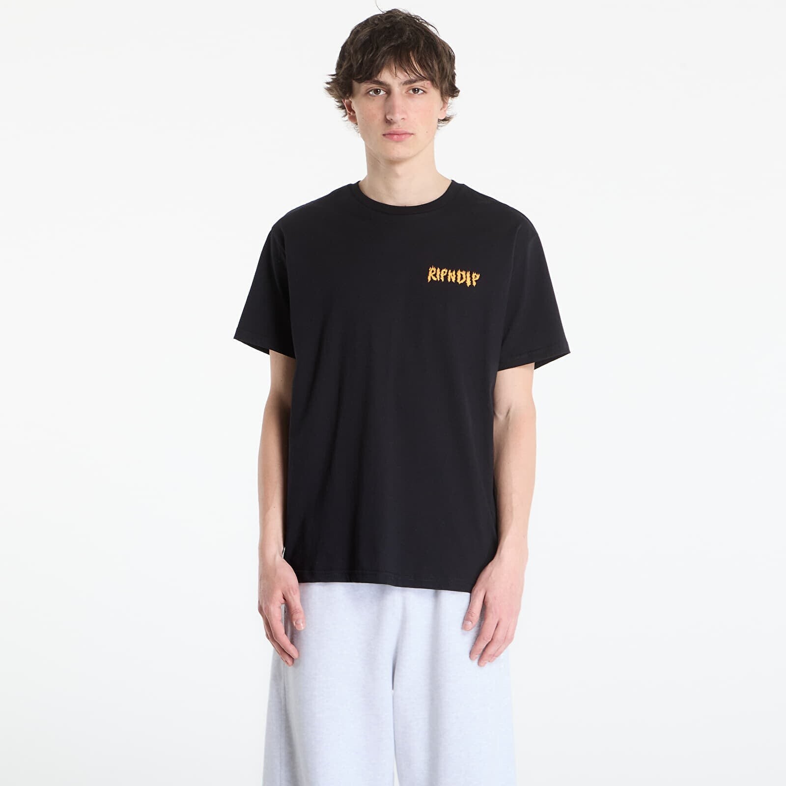 T-shirt RIPNDIP Burn Tee Black Wash M