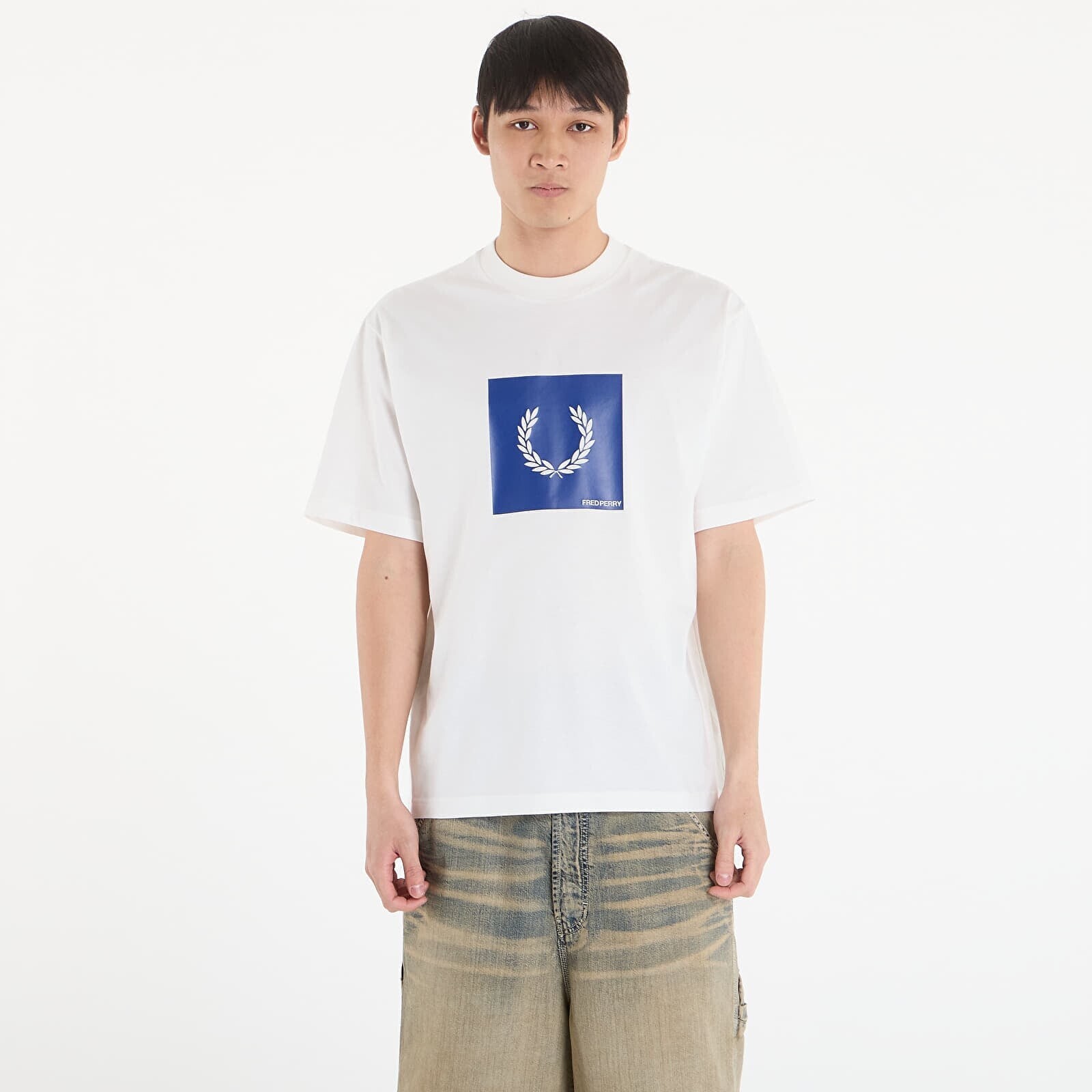 T-shirt FRED PERRY Box Graphic T-Shirt Snow White M