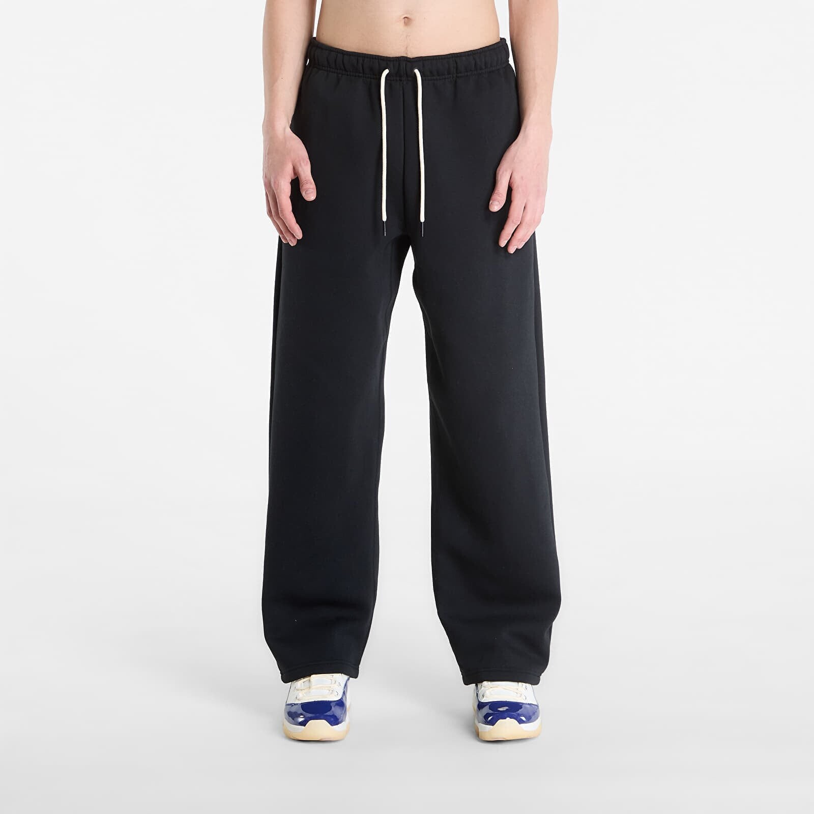 Pants Nike Standard Issue Men's Therma-FIT Brushed Open-Hem Basketball Pants Black/ Pale Ivory M