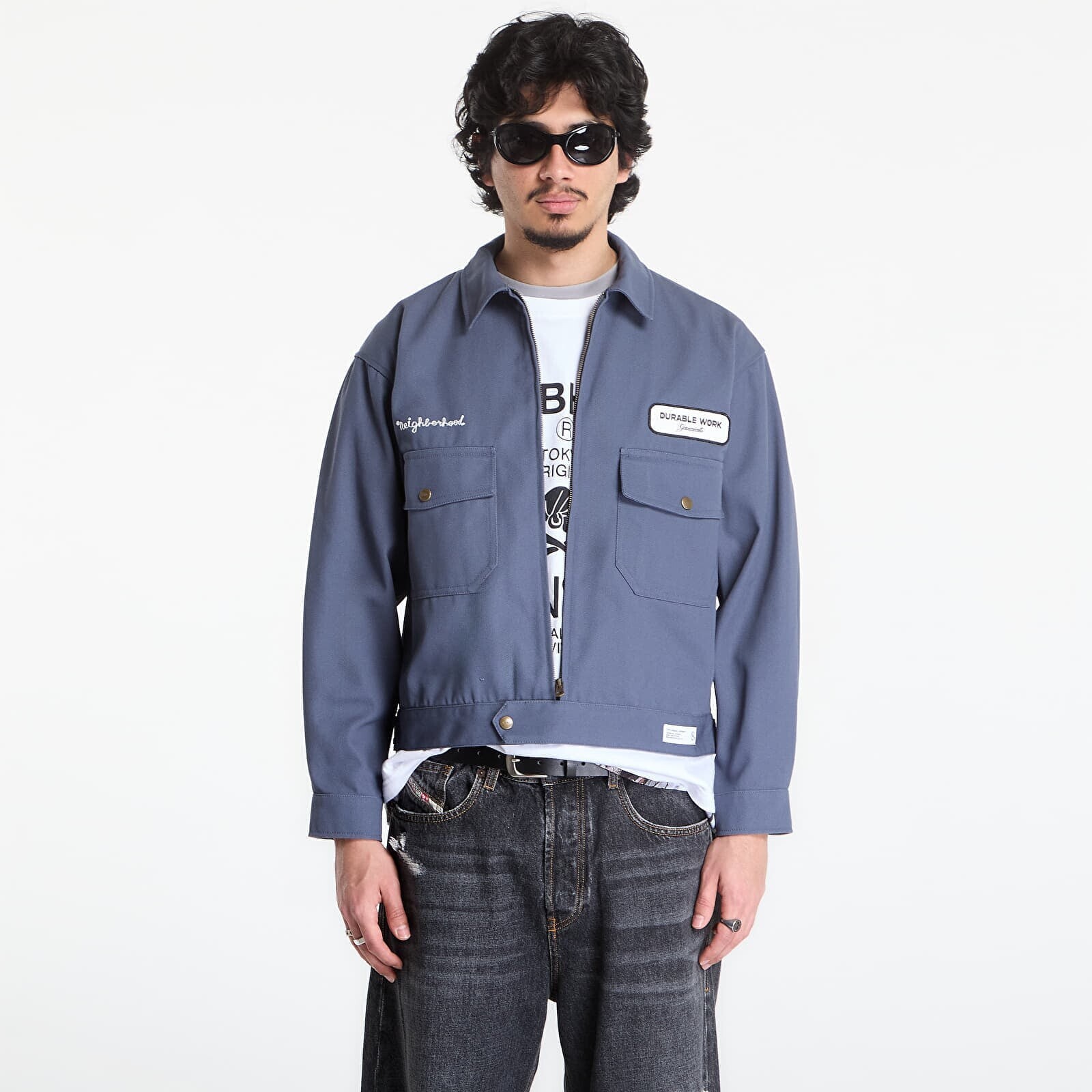 Jacket NEIGHBORHOOD Zip Work Jacket Blue/ Gray XL