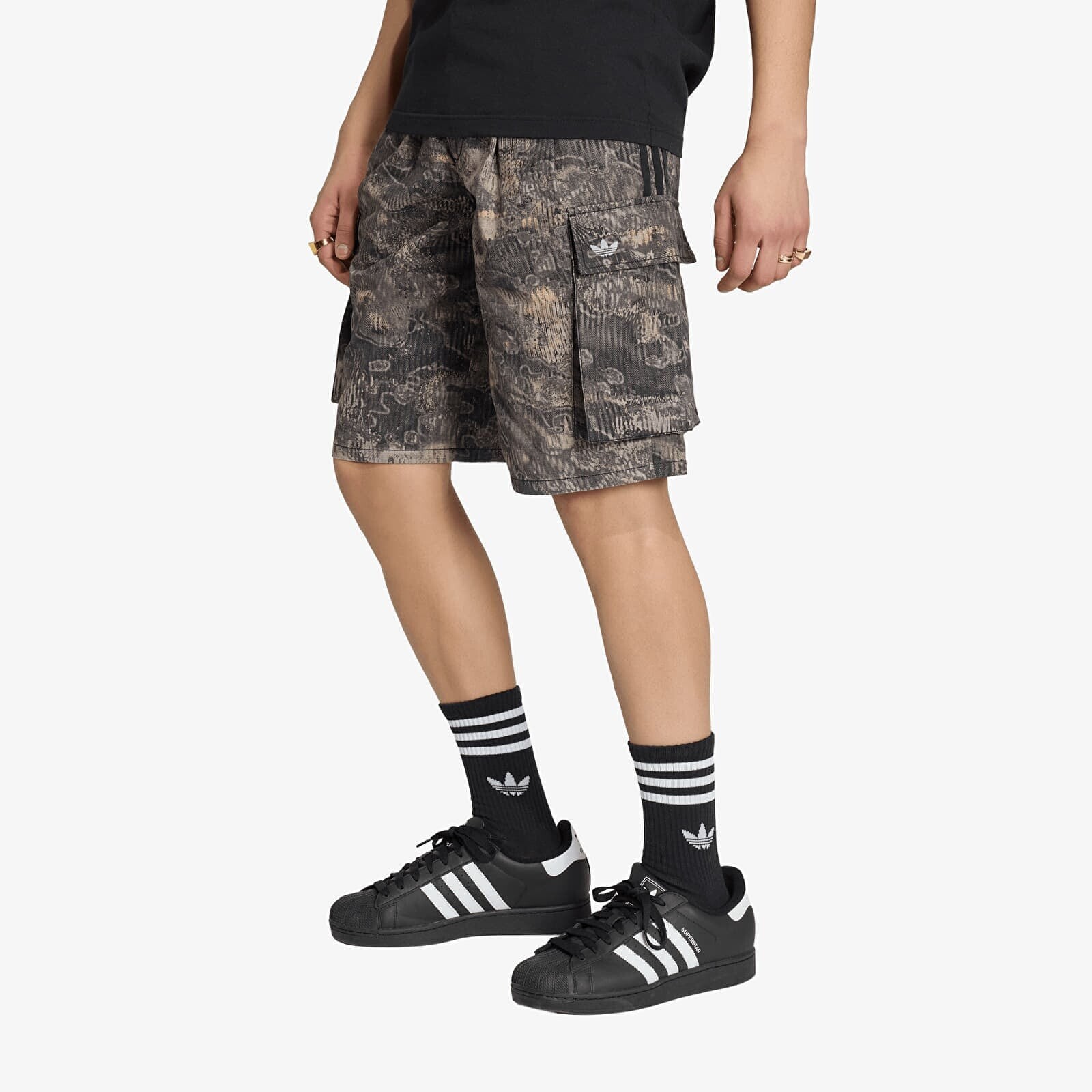 adidas Adilenium Season 5 Aop Cargo Shorts Chalk Pearl/ Wonder Taupe 32