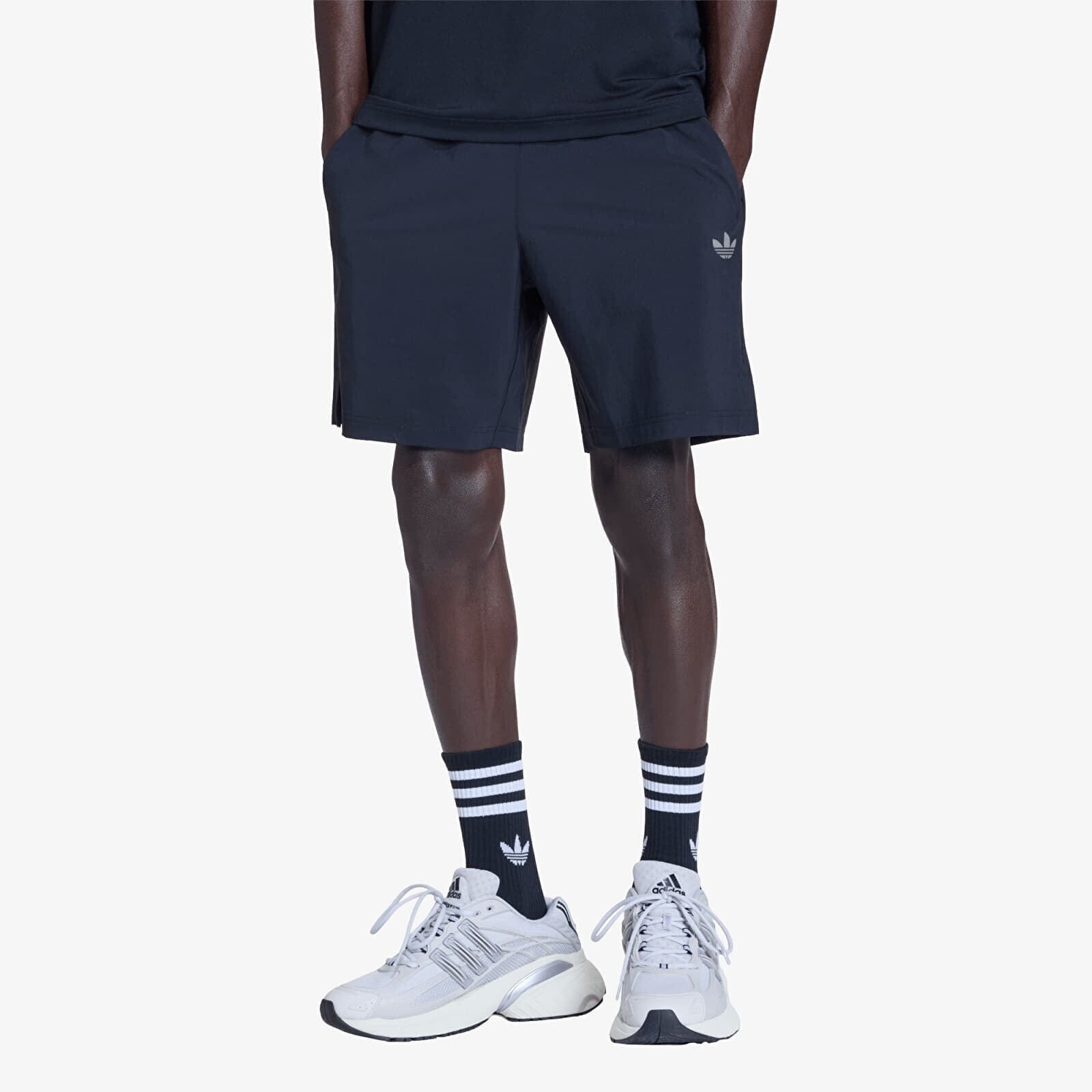 adidas Tech Trefoil Essentials Polyester Shorts Black XL