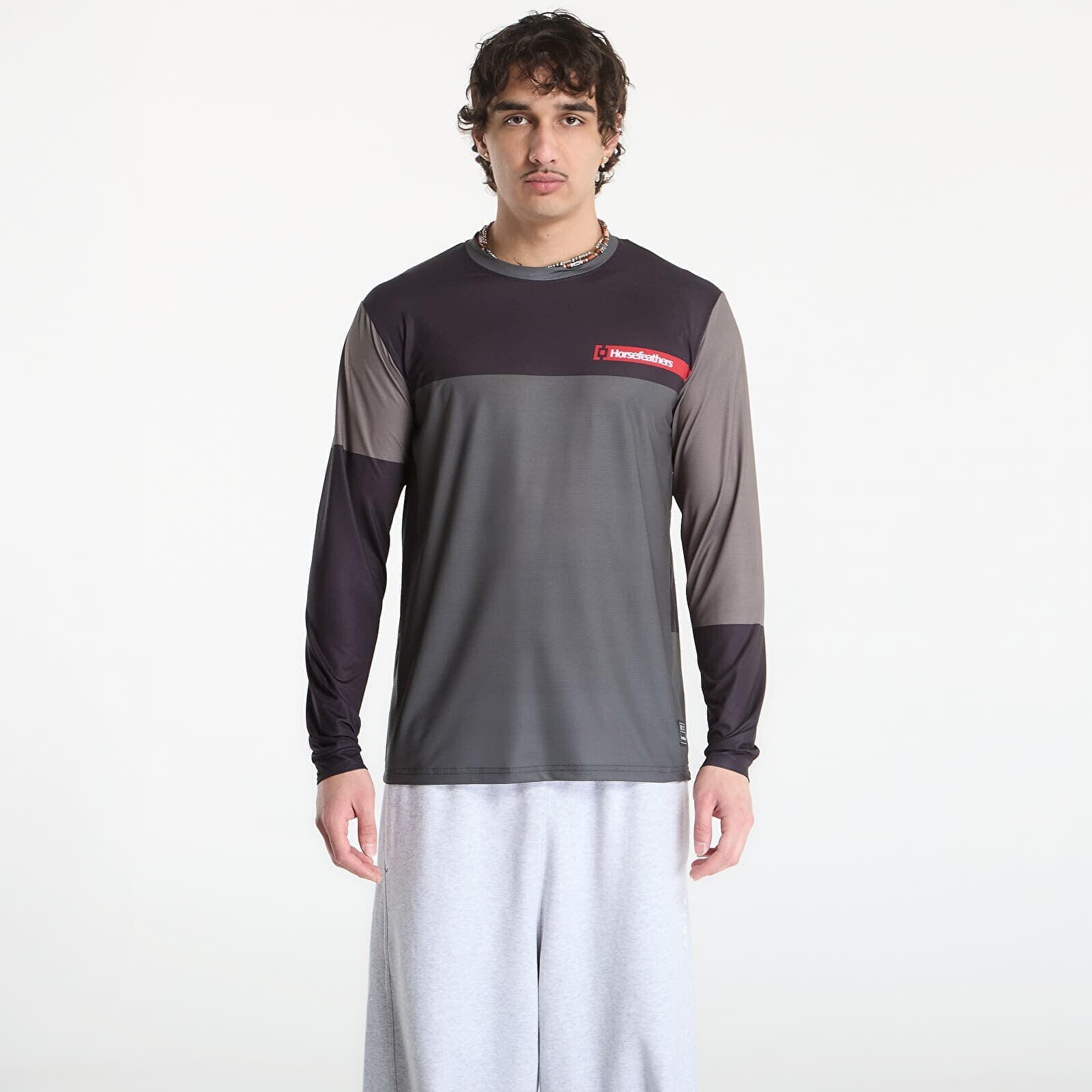 Jersey Horsefeathers Quantum Ls Bike Jersey Chimera/ Walnut L