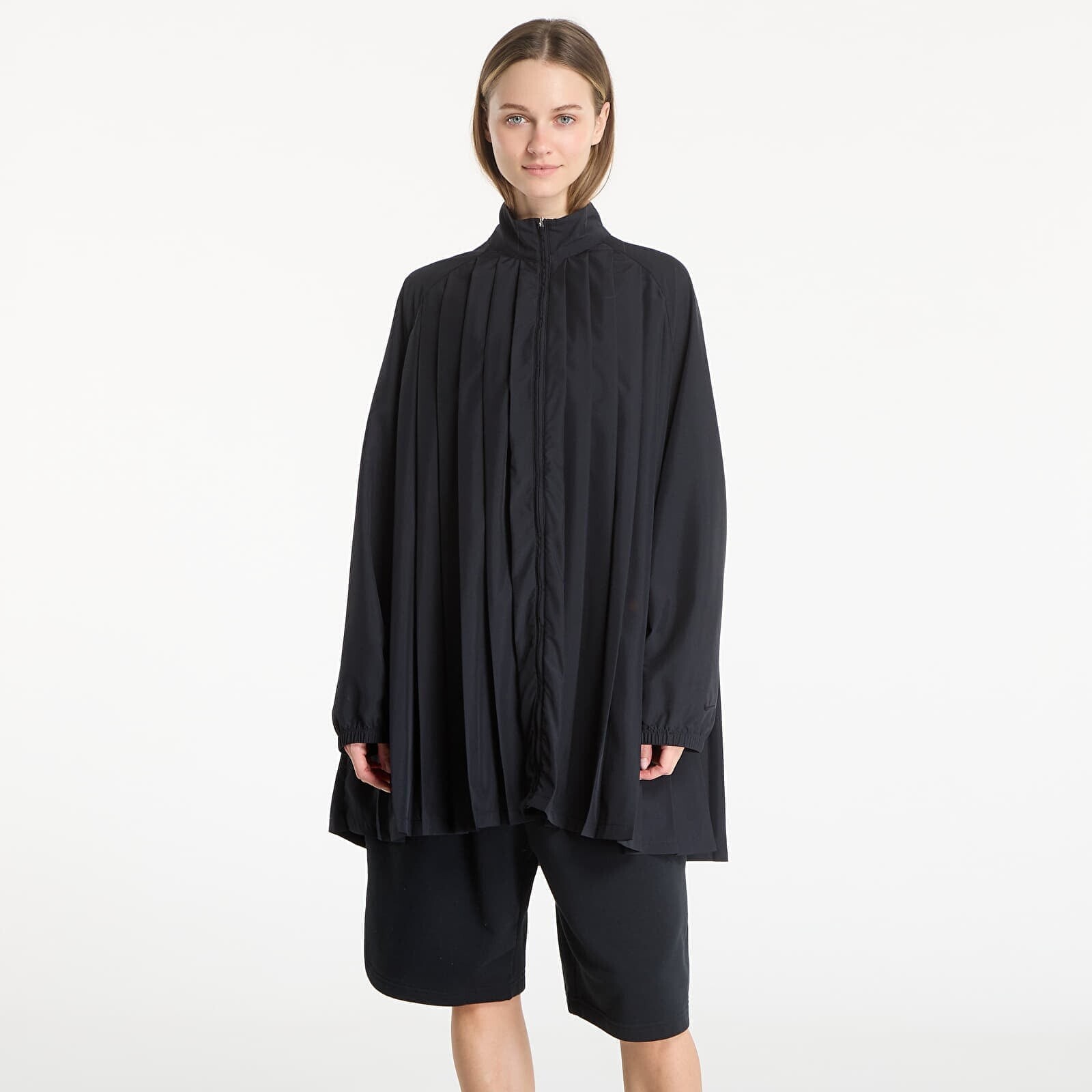 Nike Sportswear Women's Oversized Long-Sleeve Pleated Mini Dress Black/ Black M