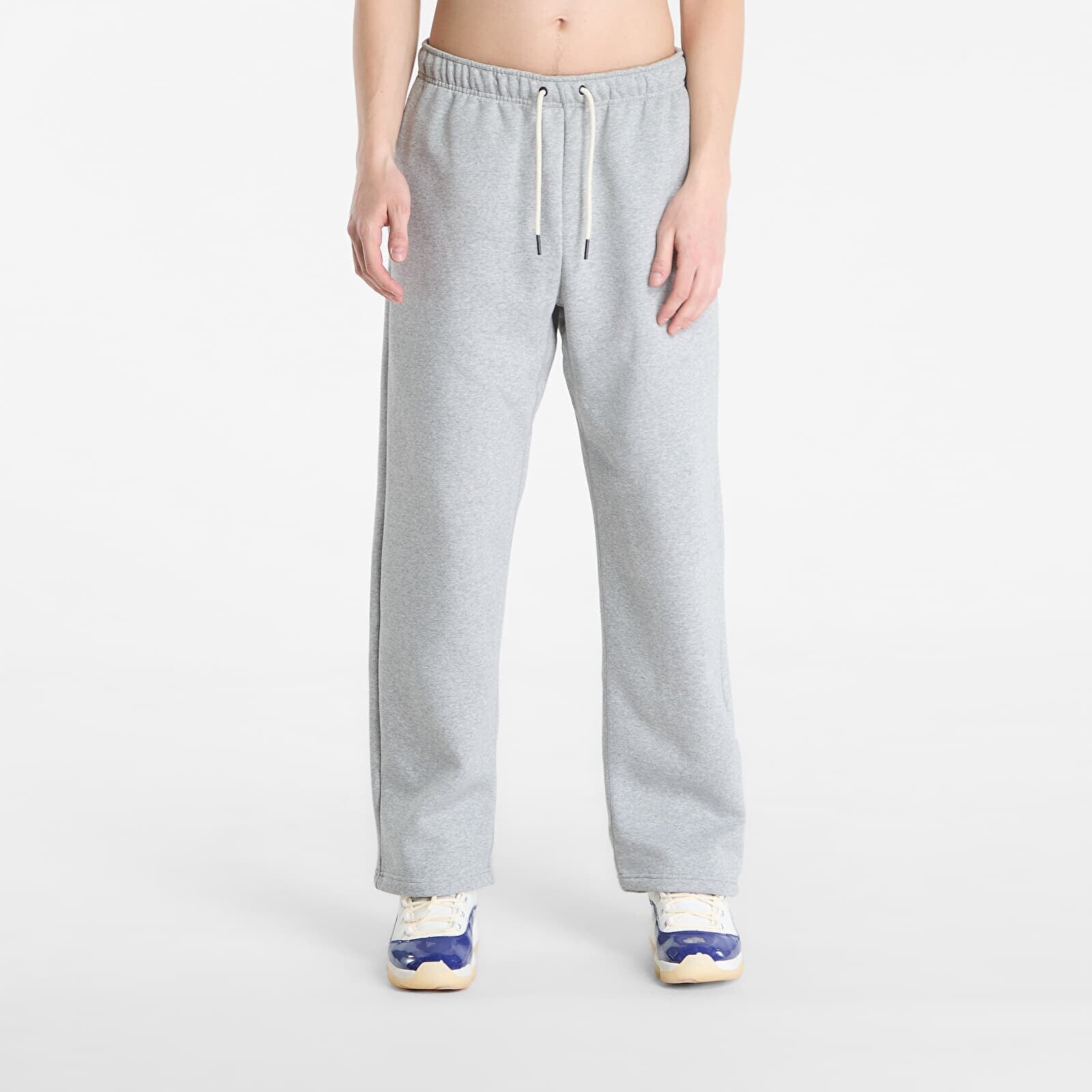 Pants Nike Standard Issue Men's Therma-FIT Brushed Open-Hem Basketball Pants Dk Grey Heather/ Black S