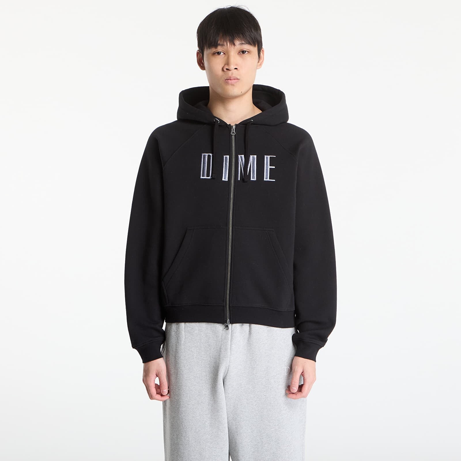 Sweatshirt DIME Blocks Zip Hoodie UNISEX Black L