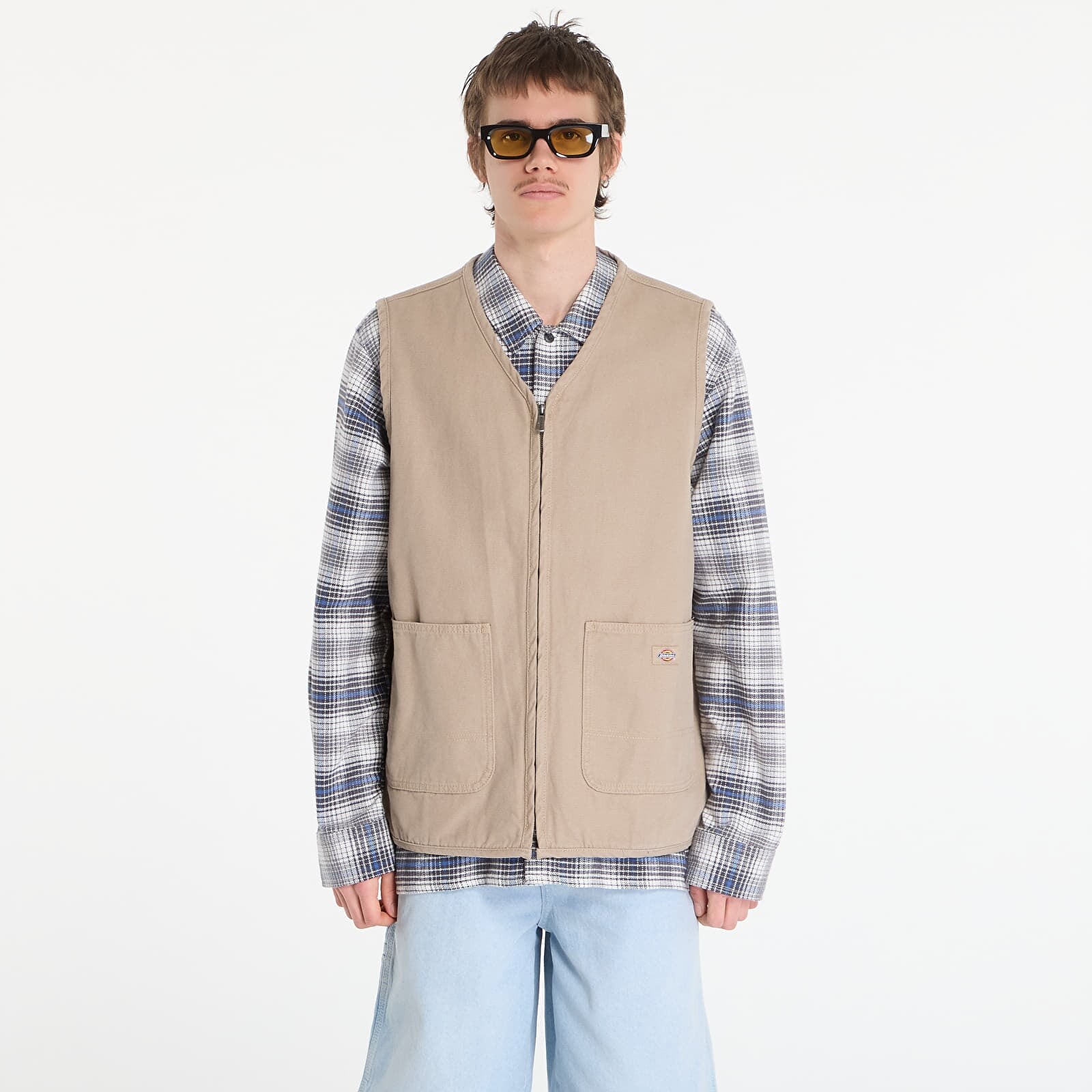 Dickies Canvas Summer Vest Desert Sand M