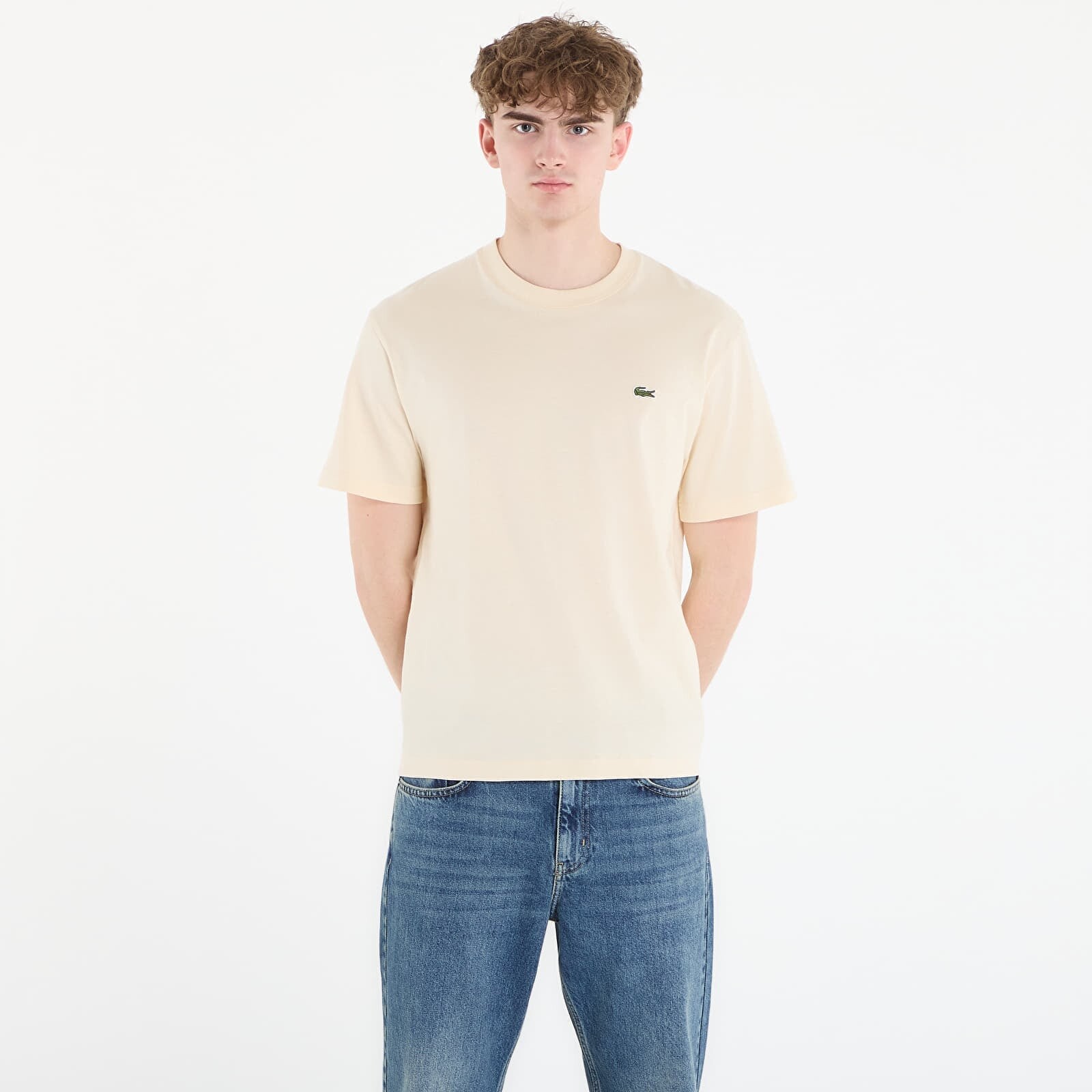 T-shirt LACOSTE Tee-Shirt Naturel Clair 6