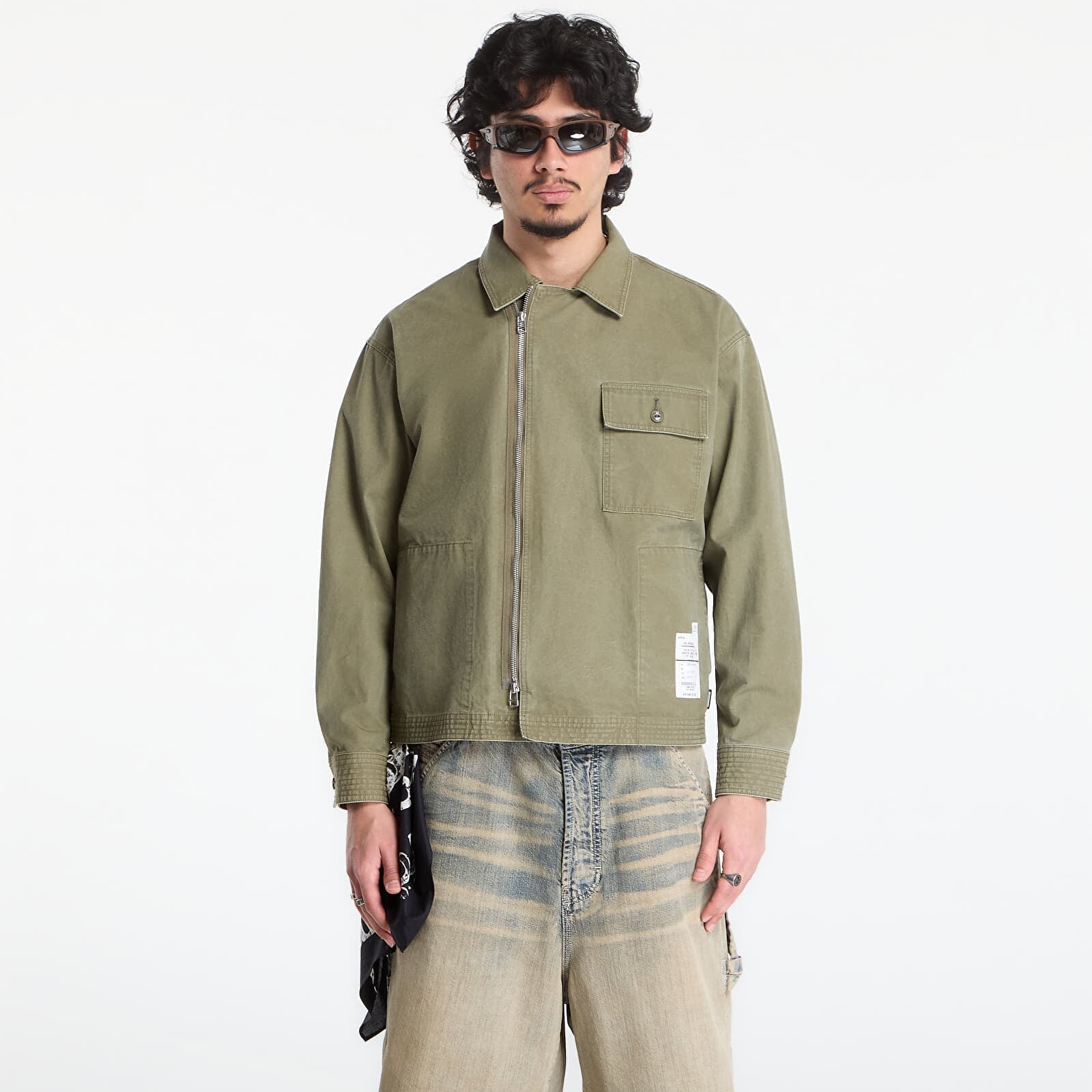 Shirt NEIGHBORHOOD Zip Field Shirt Ls Olive Drab XL