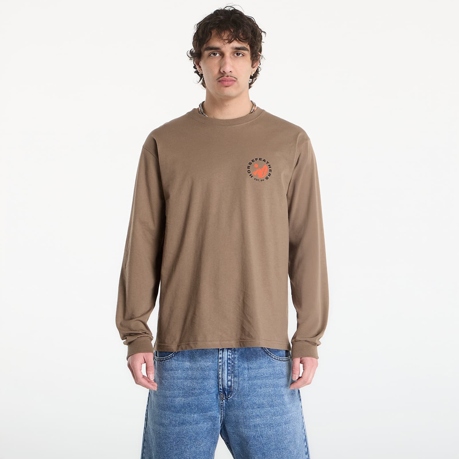 T-shirt Horsefeathers Altitude Ls T-Shirt Fossil L
