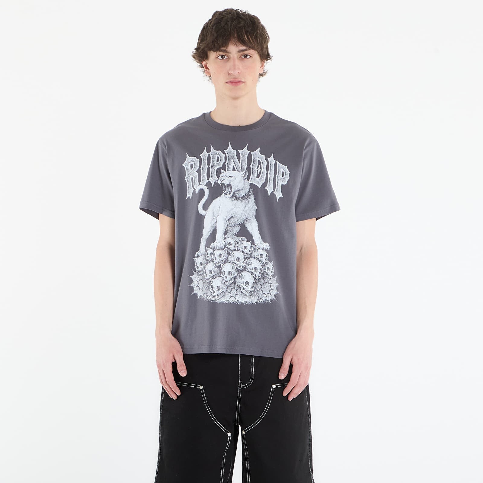 T-shirt RIPNDIP Wasteland Tee Charcoal M