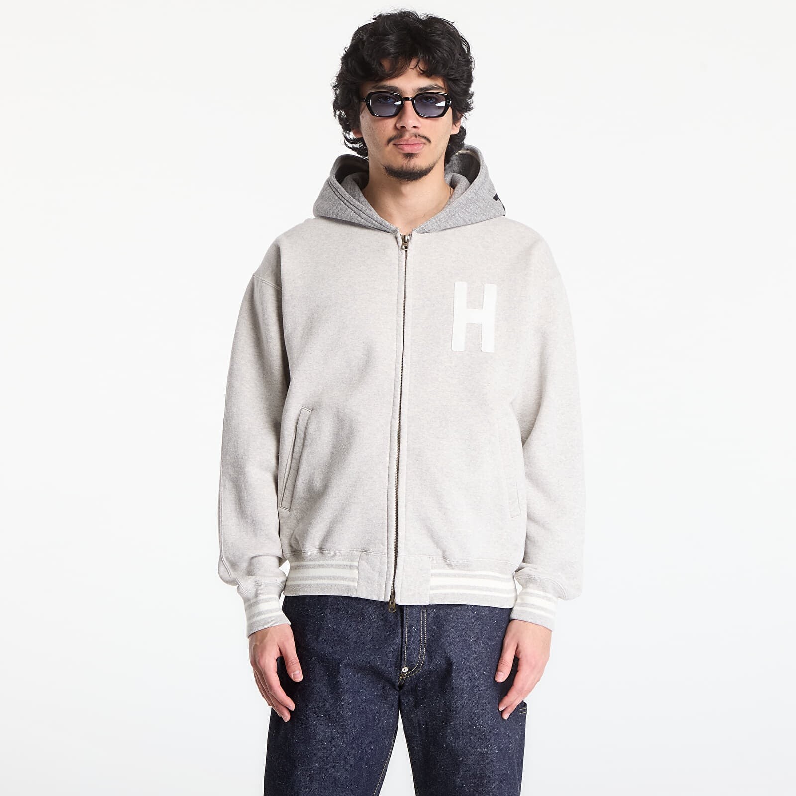 Sweatshirt HUMAN MADE Zip-Up Hoodie Gray S