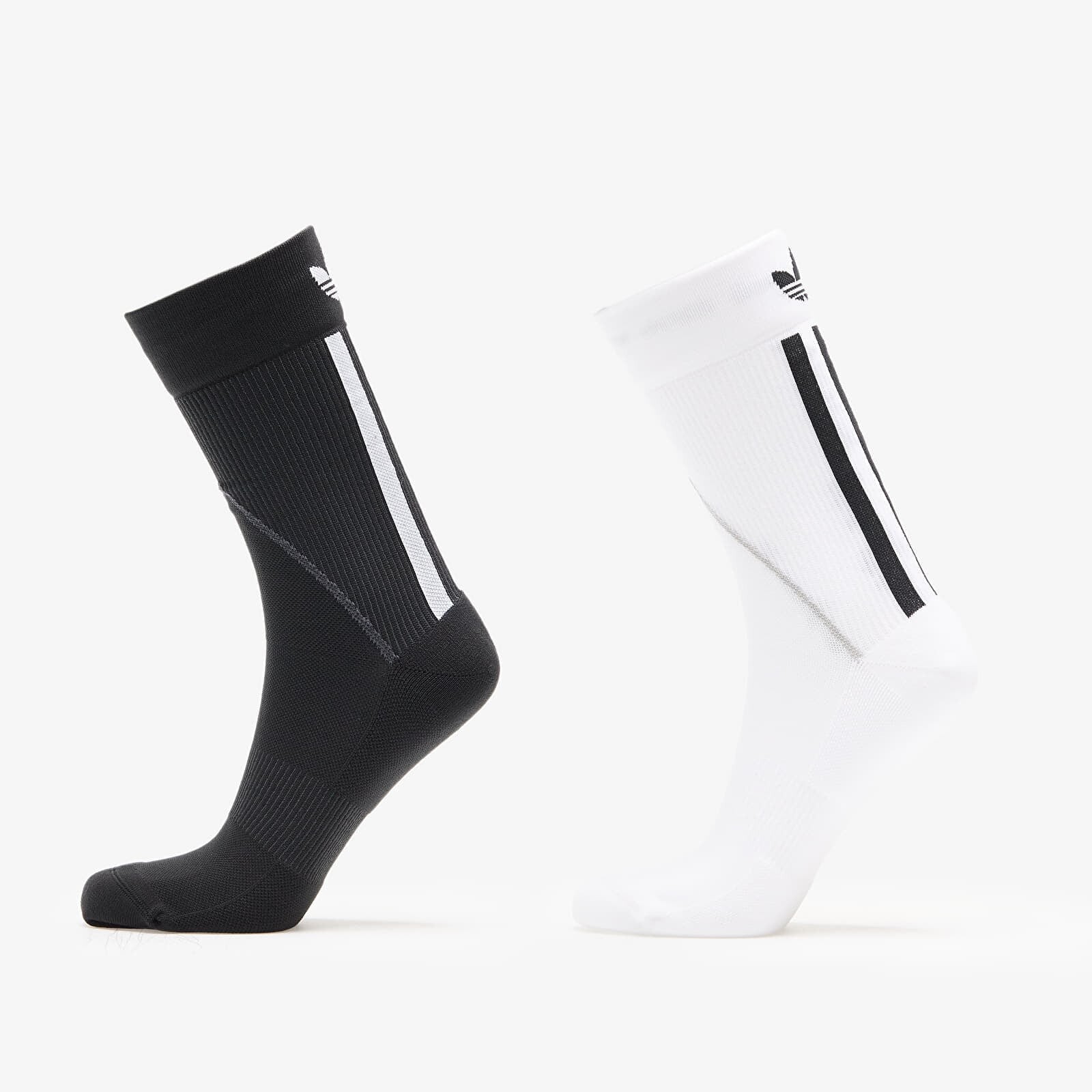 adidas Techy Crew Socks 2-Pack White/ Black M