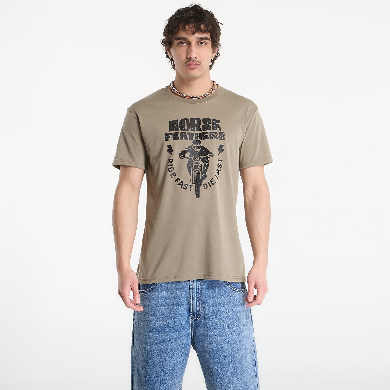T-shirt Horsefeathers Full Send Tech T-Shirt Taupe L