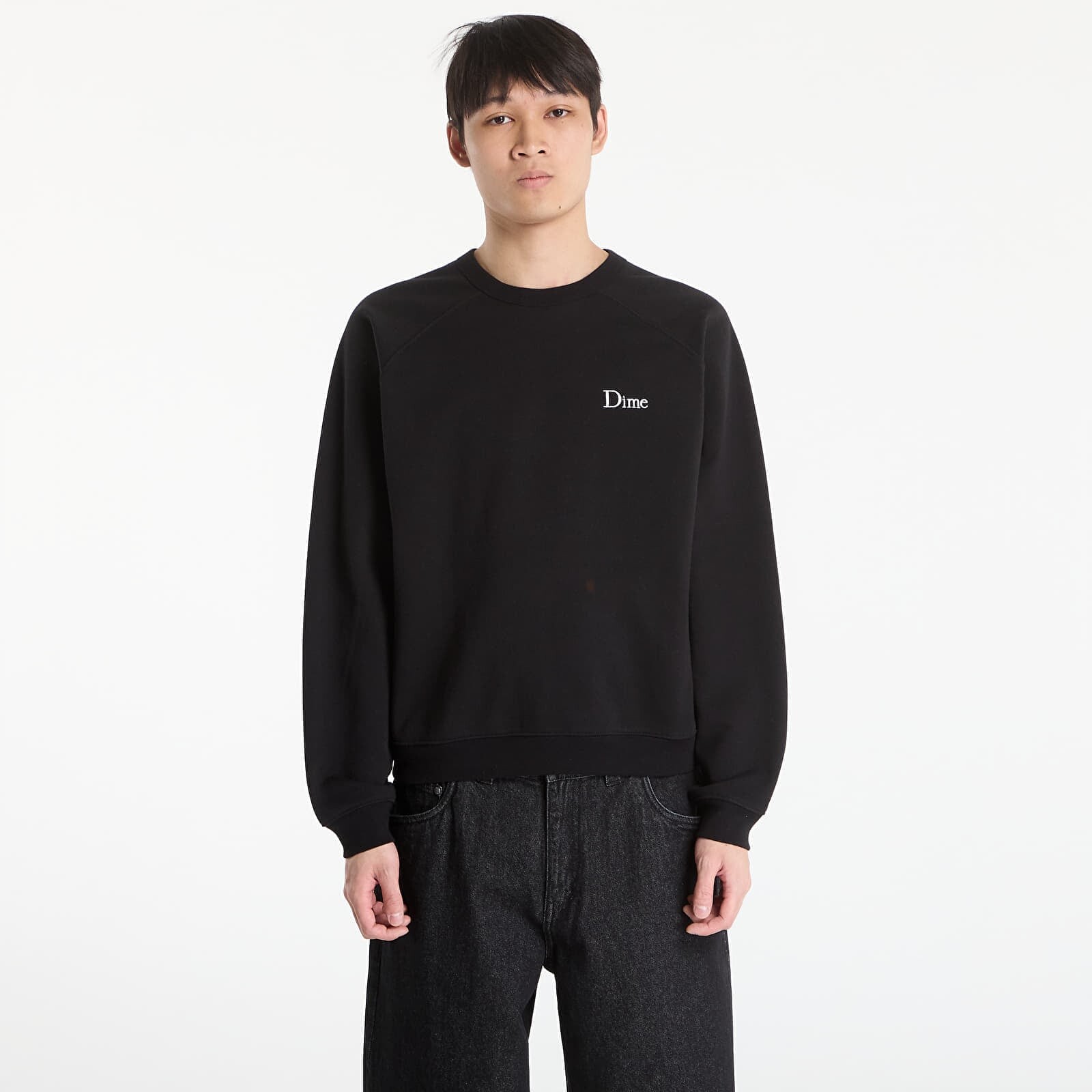 Sweatshirt DIME Classic Small Logo Crewneck UNISEX Black L