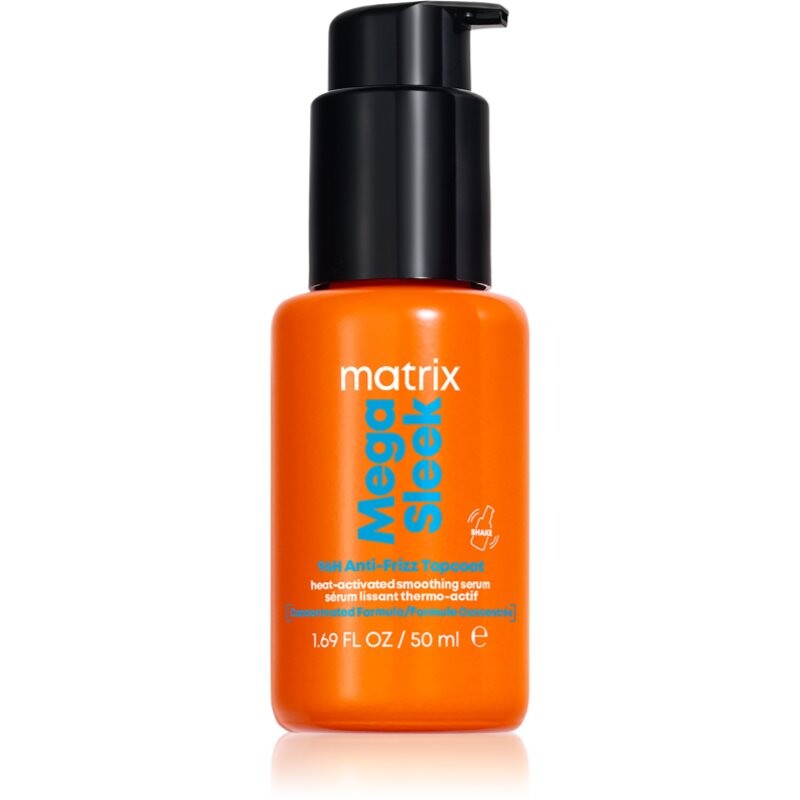 Matrix Mega Sleek 96H Anti-Frizz Topcoat hair serum for unruly and frizzy hair 50 ml