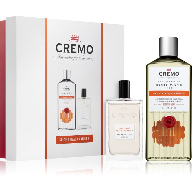 Cremo Spice & Black Vanilla gift set for men