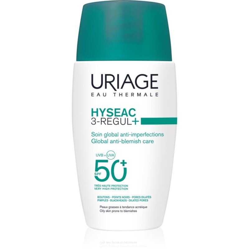 Uriage Hyseac 3-Regul+ Global Anti-Blemish Care SPF50+ day cream for oily skin SPF 50+ 50 ml