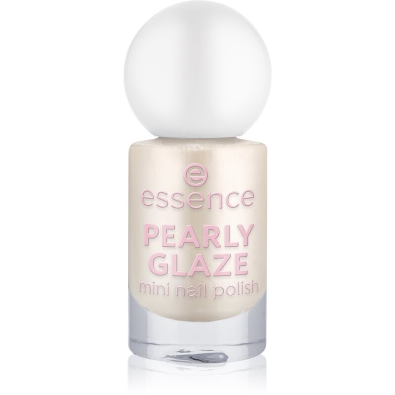 essence PEARLY GLAZE shimmery nail polish mini shade 16 5 ml
