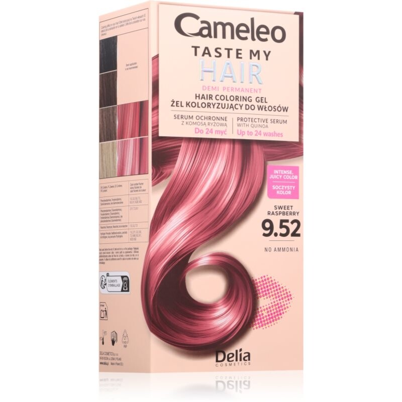 Delia Cosmetics Cameleo Taste My Hair semi-permanent hair dye shade 9.52 Sweet Raspberry 1 pc