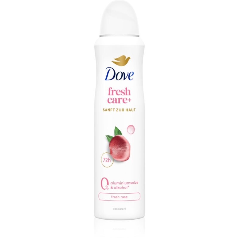 Dove 0% ALU Fresh Rose alcohol-free and aluminium-free deodorant in a spray 150 ml