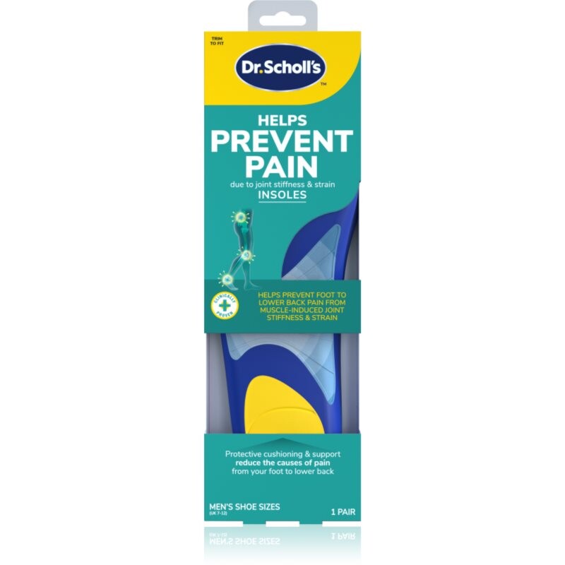 Scholl Dr. Scholl's Prevent Pain insoles for pain size Large - Men's UK 7-12 1 pair