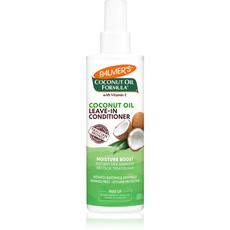 Palmer’s Coconut Oil Formula Moisture Boost leave-in spray conditioner for dry, damaged, chemically treated hair 250 ml