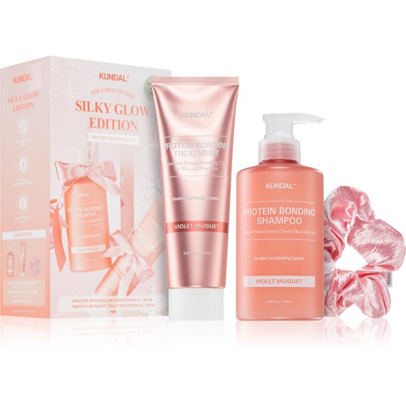 KUNDAL Protein Bonding Care Violet Muguet gift set for hair