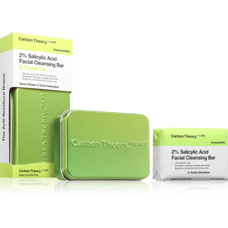 Carbon Theory Supacylic Max Facial Cleansing Bar cleansing face soap with salicylic acid 80 g