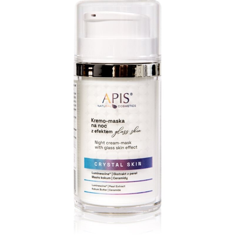 Apis Natural Cosmetics Crystal Skin night cream-mask for radiance and hydration 50 ml