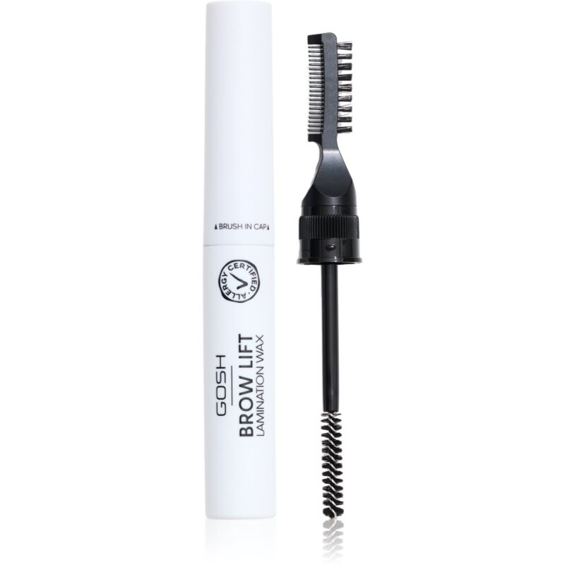 GOSH COPENHAGEN Brow Lift Lamination Wax brow wax with 2-in-1 brush shade 001 Clear 6 ml