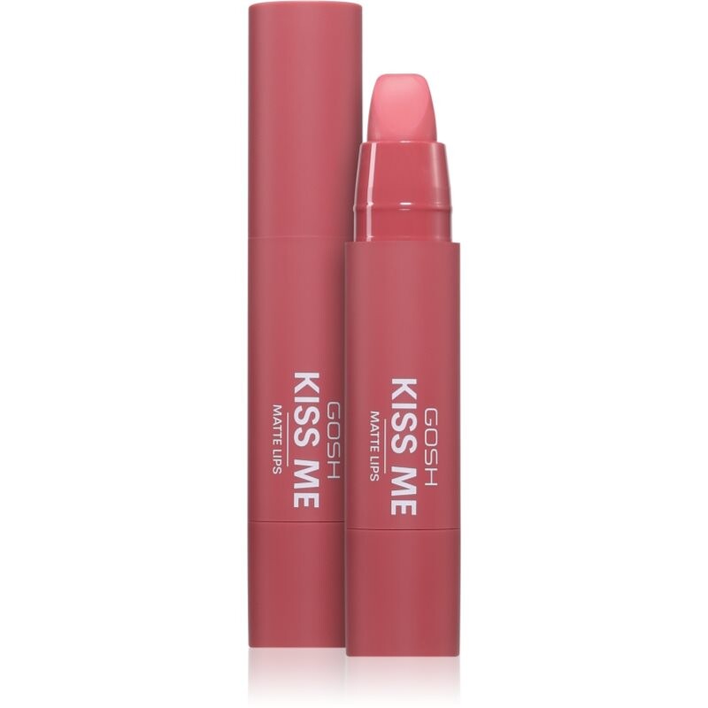 GOSH COPENHAGEN Kiss Me Matte Lips creamy lipstick with matt effect shade 001 Hot Kiss 3 g