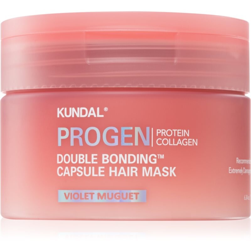 KUNDAL Progen Double Bonding Capsule Hair Mask restorative mask for damaged hair with aroma Violet Muguet 180 g