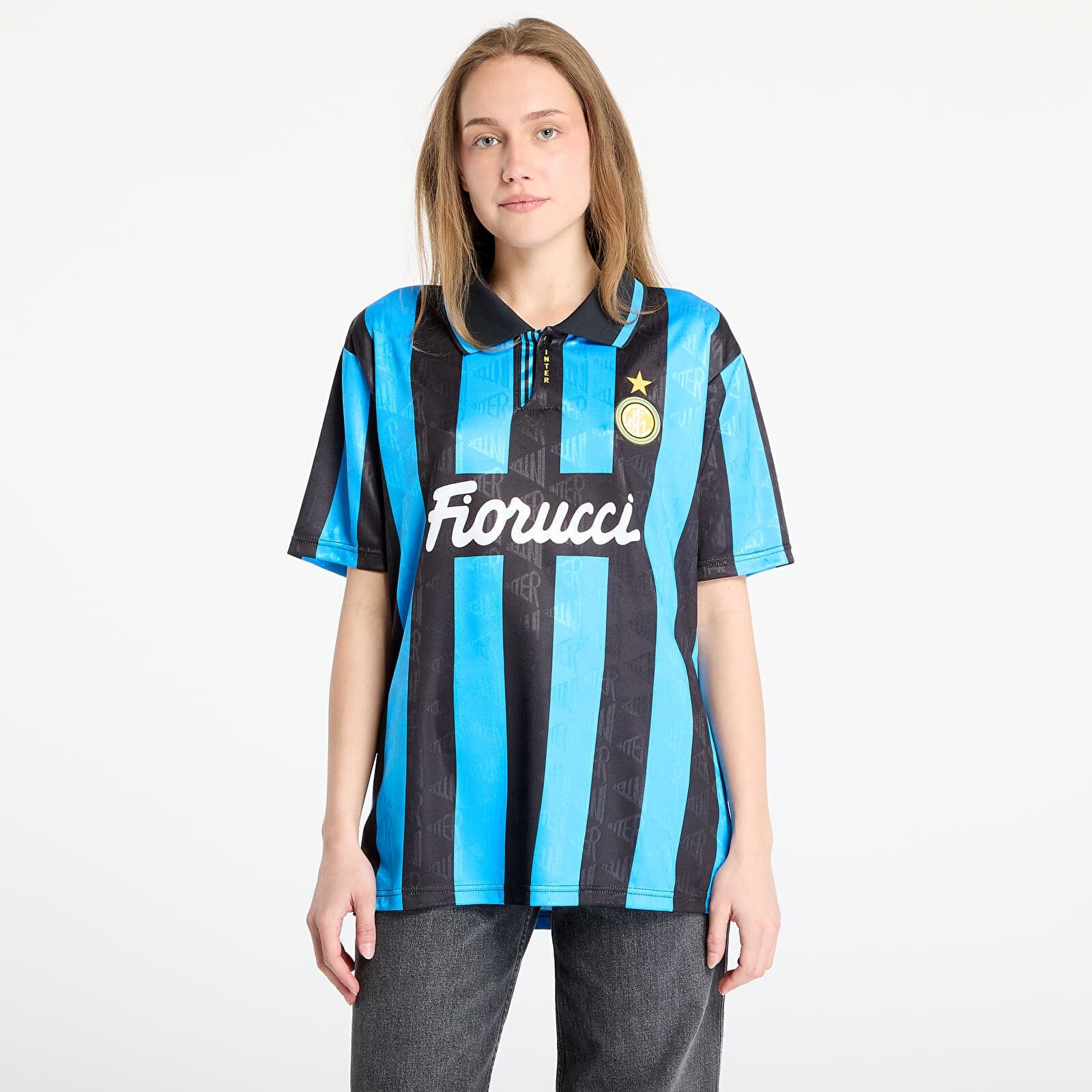 COPA FC Internazionale 1993 - 94 Retro Football Shirt UNISEX Blue/ Black L