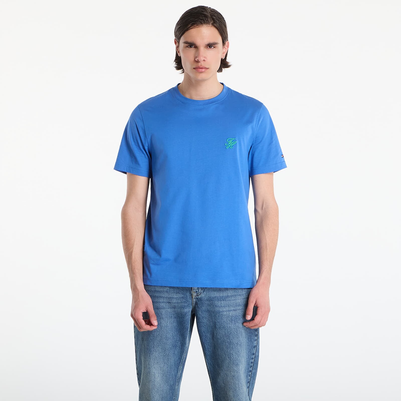 T-shirt Tommy Hilfiger Script Monogram Swimshop Tee Blue Orbit S