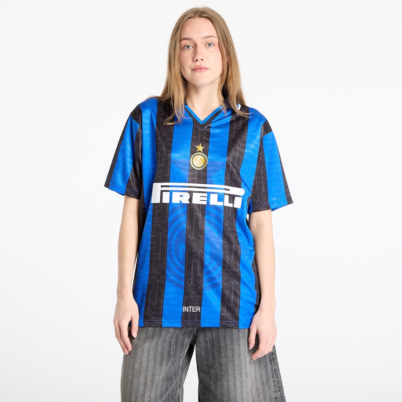 COPA FC Internazionale 1997 - 98 Retro Football Shirt UNISEX Blue/ Black L