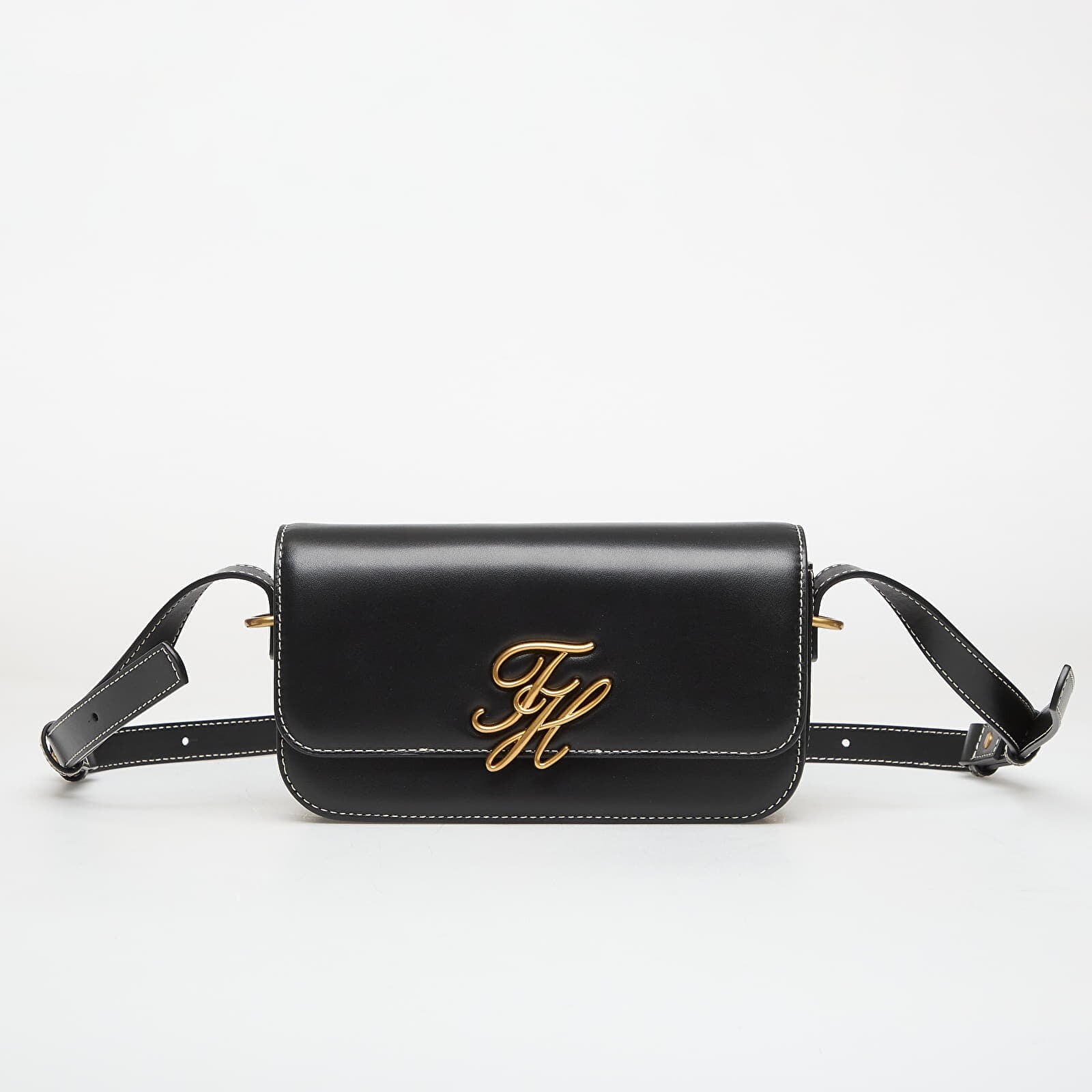 Handbag Tommy Hilfiger Script Flap Crossover Black Universal