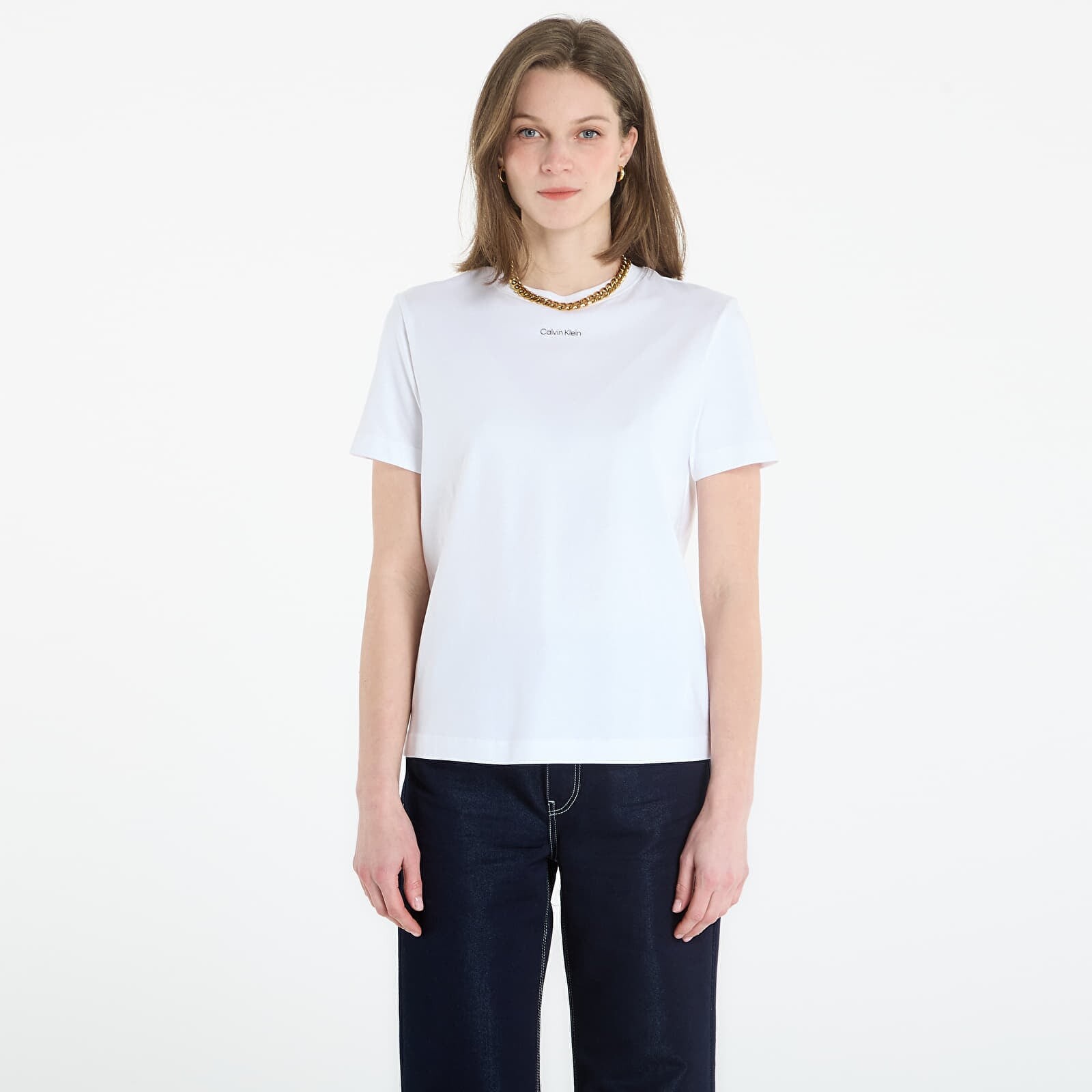 T-shirt Calvin Klein Ss 20S Classic Logo Tee Bright White L