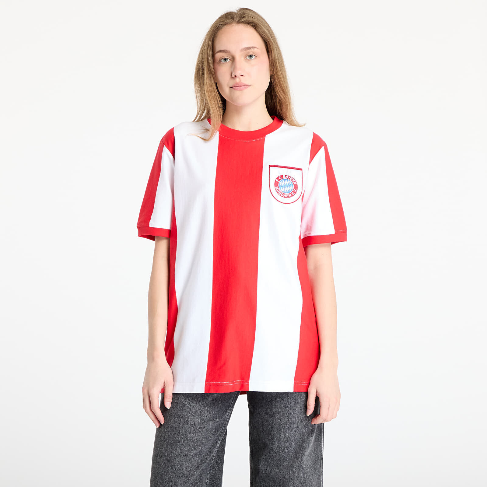 T-shirt COPA FC Bayern München 1971 - 72 Retro Football Shirt UNISEX Red/ White L