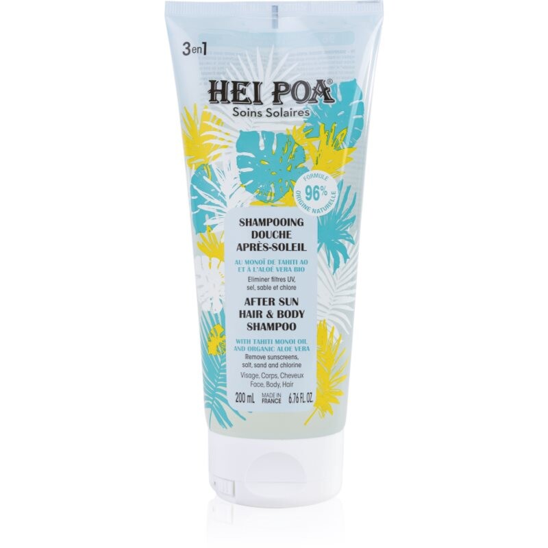 Hei Poa After Sun Monoi & Aloe Vera after-sun shampoo for hair and body 200 ml