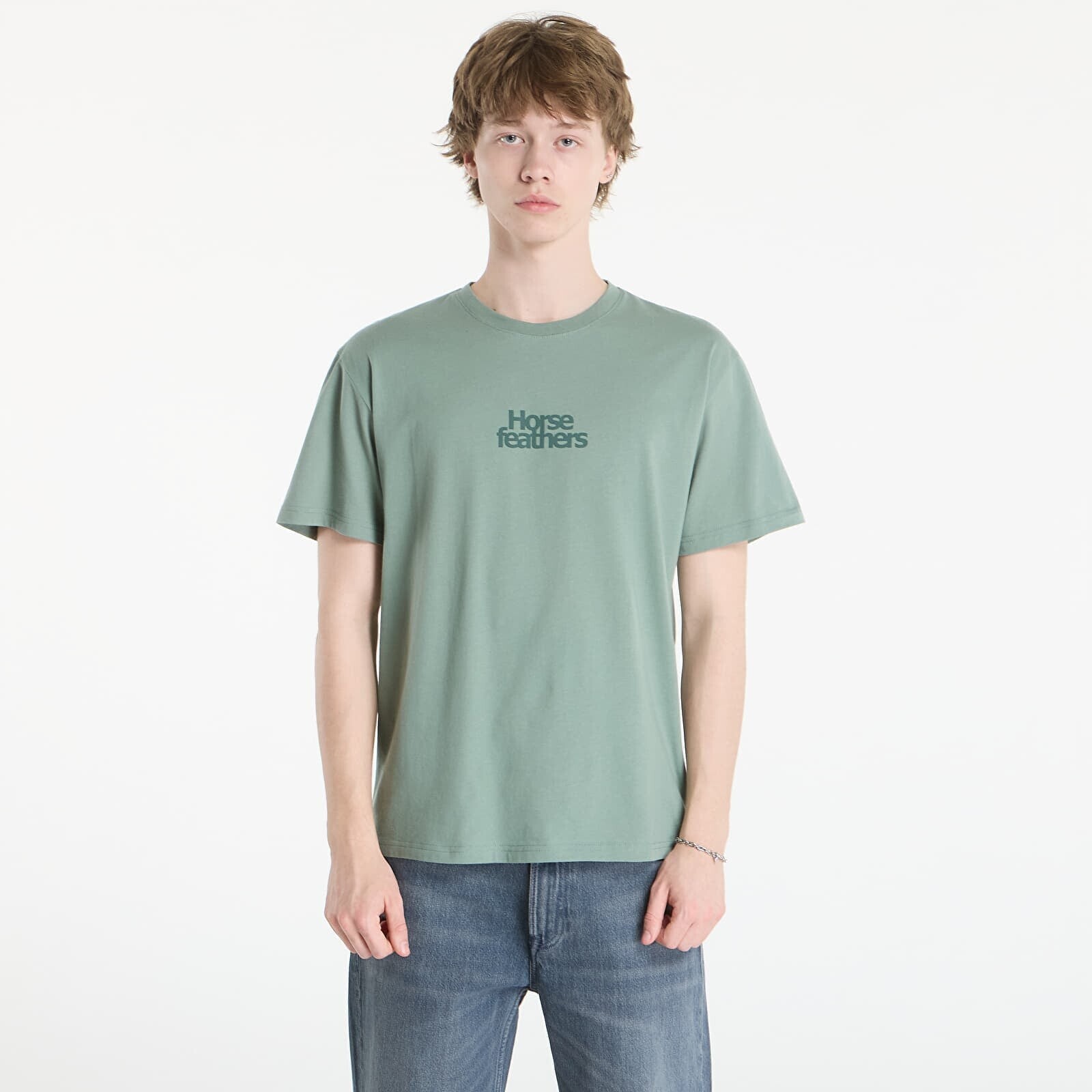 T-shirt Horsefeathers Strict T-Shirt Iceberg Green XXL